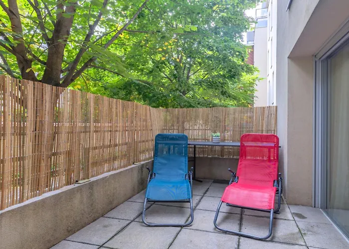 Cosy Studio Avec Terrasse Et Parking Prive Gratuit, Ideal Pour Explorer Lyon